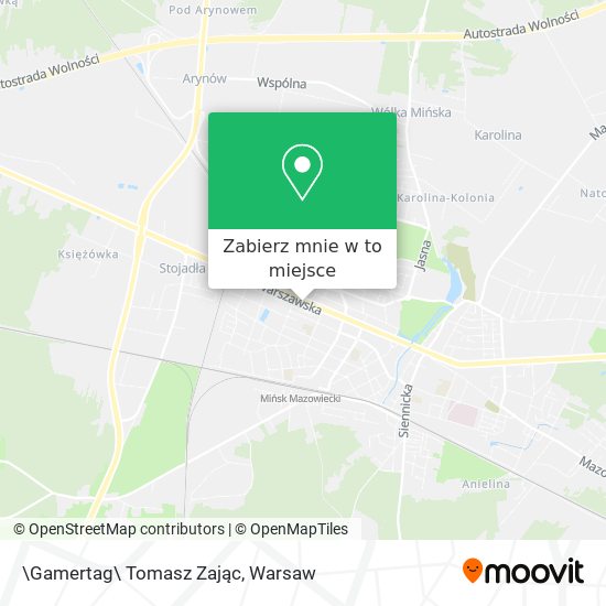 Mapa \Gamertag\ Tomasz Zając