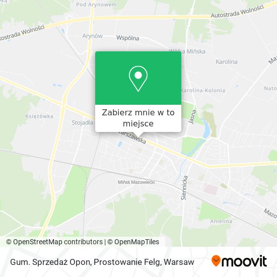 Mapa Gum. Sprzedaż Opon, Prostowanie Felg