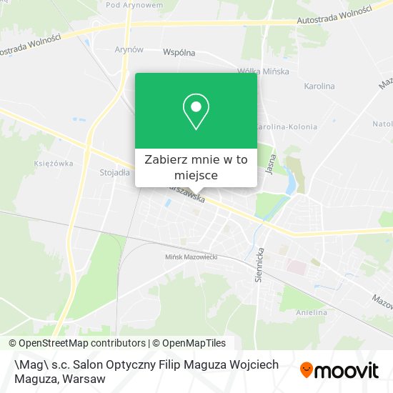 Mapa \Mag\ s.c. Salon Optyczny Filip Maguza Wojciech Maguza