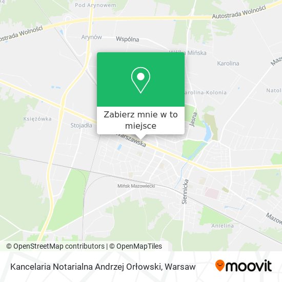 Mapa Kancelaria Notarialna Andrzej Orłowski