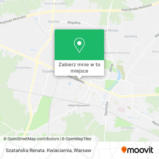 Mapa Szatańska Renata. Kwiaciarnia