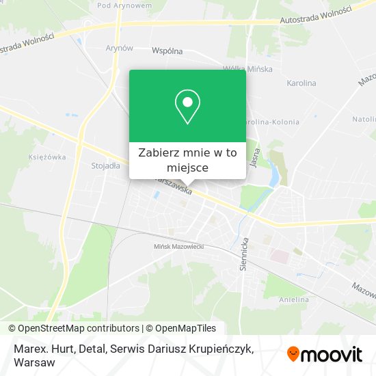 Mapa Marex. Hurt, Detal, Serwis Dariusz Krupieńczyk