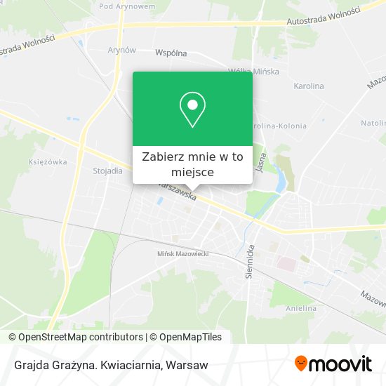 Mapa Grajda Grażyna. Kwiaciarnia