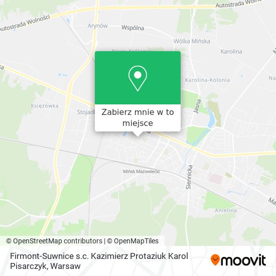 Mapa Firmont-Suwnice s.c. Kazimierz Protaziuk Karol Pisarczyk