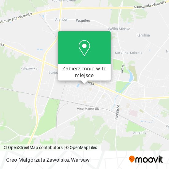 Mapa Creo Małgorzata Zawolska