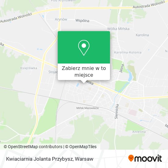 Mapa Kwiaciarnia Jolanta Przybysz