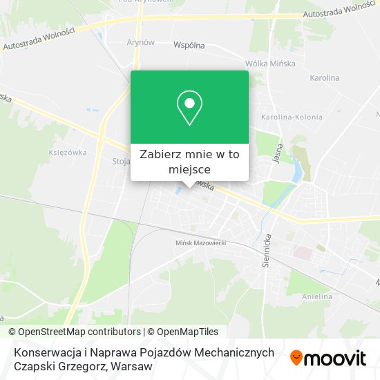 Mapa Konserwacja i Naprawa Pojazdów Mechanicznych Czapski Grzegorz