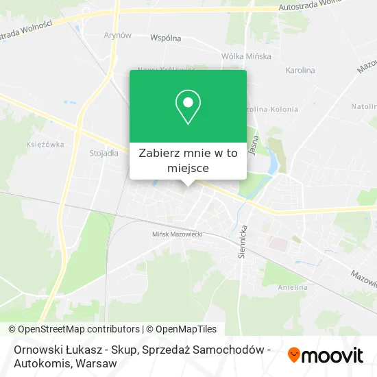 Mapa Ornowski Łukasz - Skup, Sprzedaż Samochodów - Autokomis