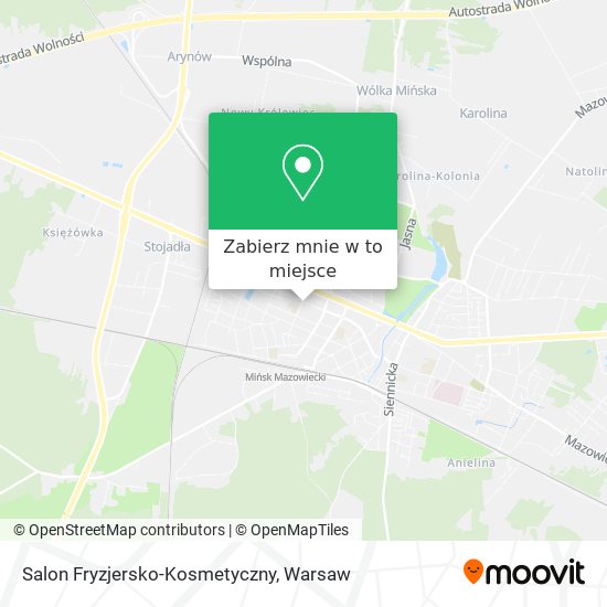 Mapa Salon Fryzjersko-Kosmetyczny