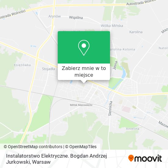 Mapa Instalatorstwo Elektryczne. Bogdan Andrzej Jurkowski