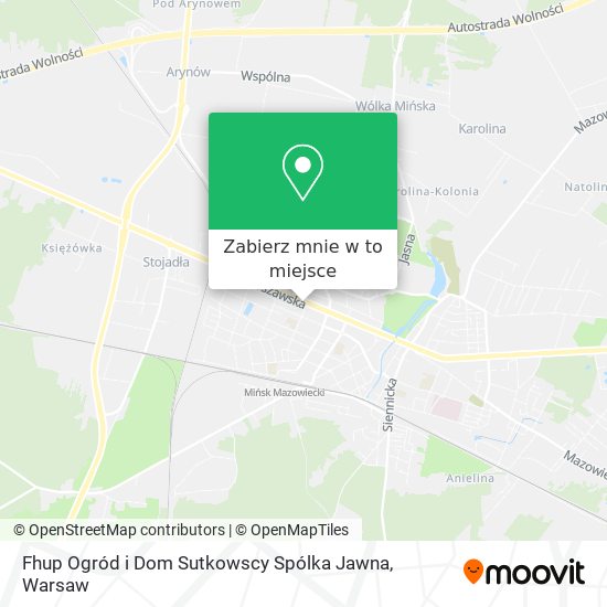 Mapa Fhup Ogród i Dom Sutkowscy Spólka Jawna