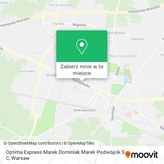 Mapa Optima Express Marek Dominiak Marek Podwójcik S C