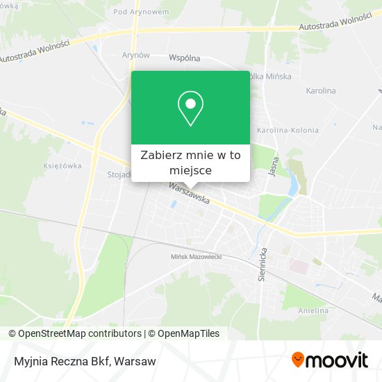 Mapa Myjnia Reczna Bkf