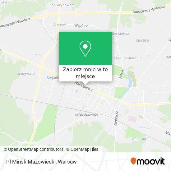 Mapa Pl Minsk Mazowiecki