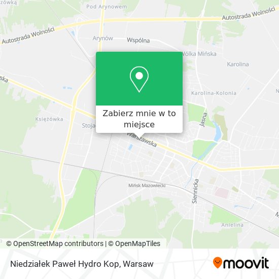 Mapa Niedziałek Paweł Hydro Kop