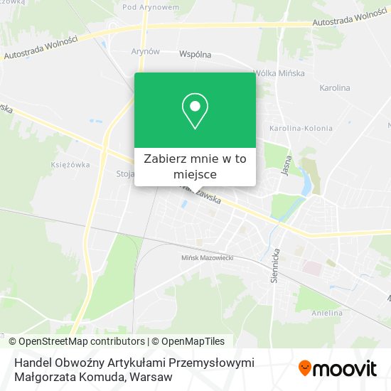 Mapa Handel Obwoźny Artykułami Przemysłowymi Małgorzata Komuda