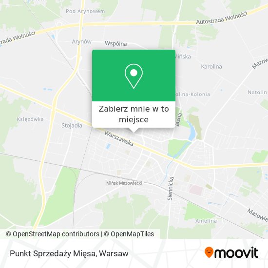 Mapa Punkt Sprzedaży Mięsa