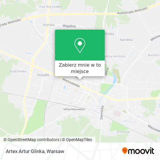 Mapa Artex Artur Glinka