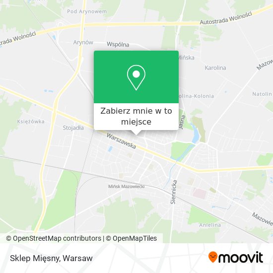 Mapa Sklep Mięsny