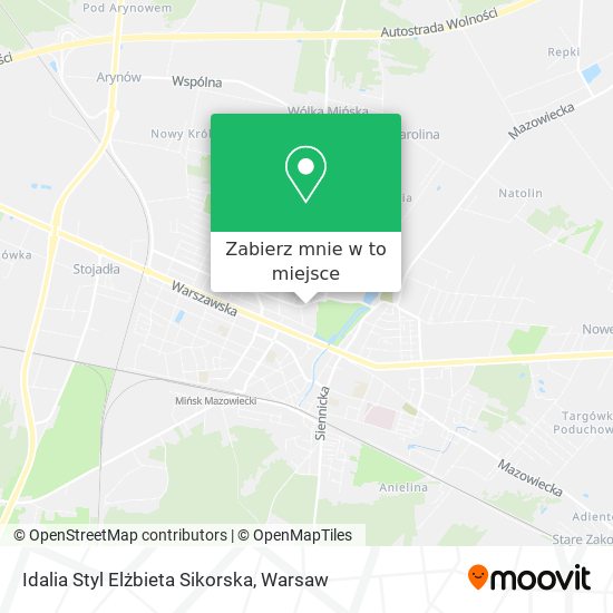 Mapa Idalia Styl Elżbieta Sikorska