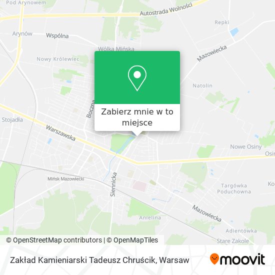 Mapa Zakład Kamieniarski Tadeusz Chruścik