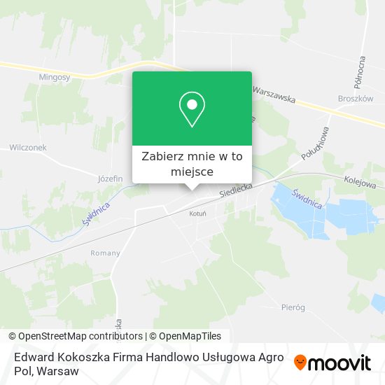 Mapa Edward Kokoszka Firma Handlowo Usługowa Agro Pol