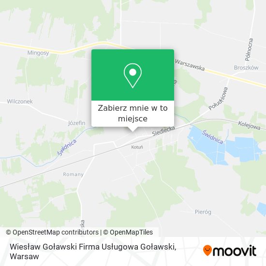 Mapa Wiesław Goławski Firma Usługowa Goławski