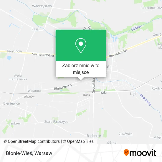 Mapa Błonie-Wieś