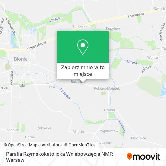 Mapa Parafia Rzymskokatolicka Wniebowzięcia NMP