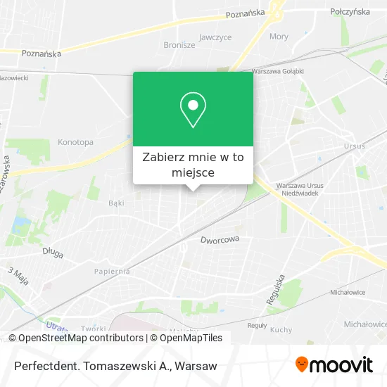 Mapa Perfectdent. Tomaszewski A.