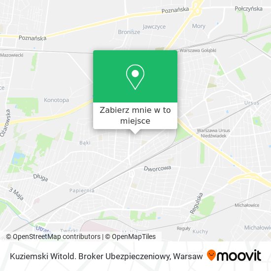 Mapa Kuziemski Witold. Broker Ubezpieczeniowy