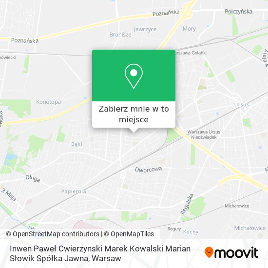 Mapa Inwen Paweł Cwierzynski Marek Kowalski Marian Słowik Spółka Jawna