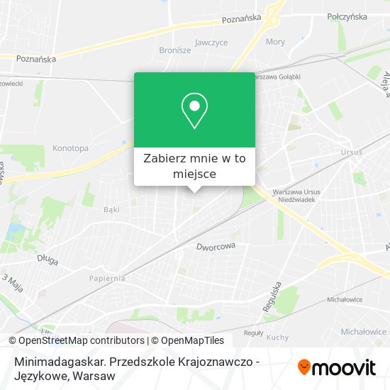 Mapa Minimadagaskar. Przedszkole Krajoznawczo - Językowe