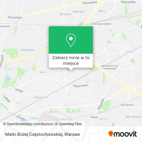 Mapa Matki Bożej Częstochowskiej