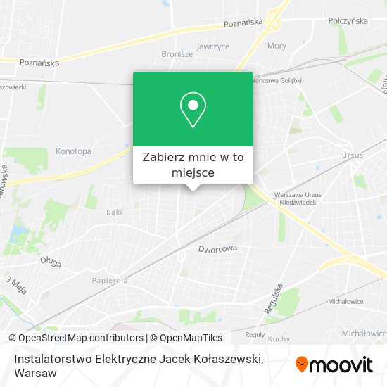 Mapa Instalatorstwo Elektryczne Jacek Kołaszewski