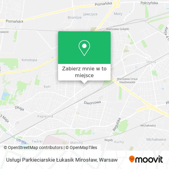 Mapa Usługi Parkieciarskie Łukasik Mirosław