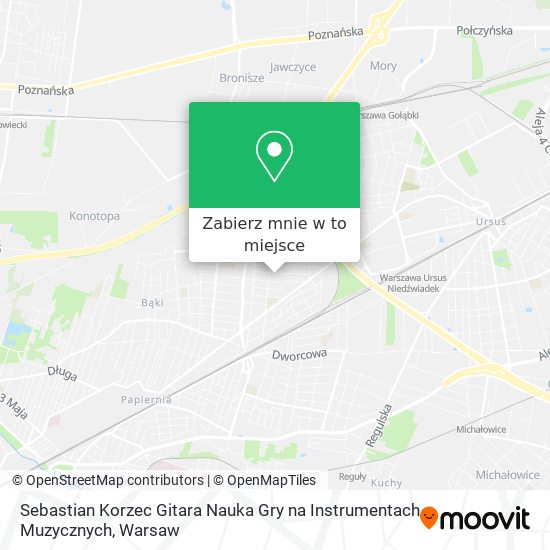 Mapa Sebastian Korzec Gitara Nauka Gry na Instrumentach Muzycznych