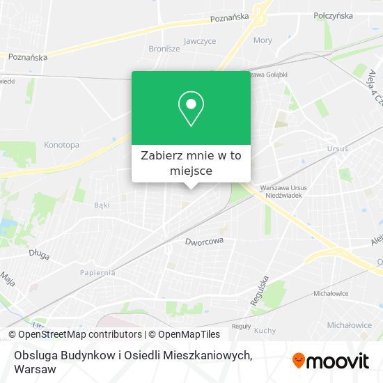 Mapa Obsluga Budynkow i Osiedli Mieszkaniowych