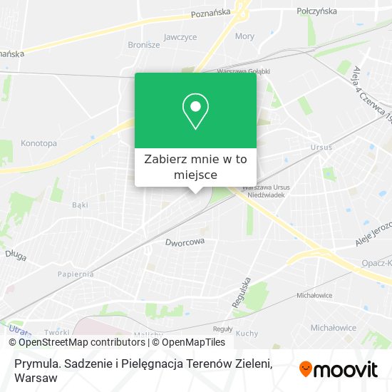 Mapa Prymula. Sadzenie i Pielęgnacja Terenów Zieleni