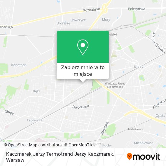 Mapa Kaczmarek Jerzy Termotrend Jerzy Kaczmarek