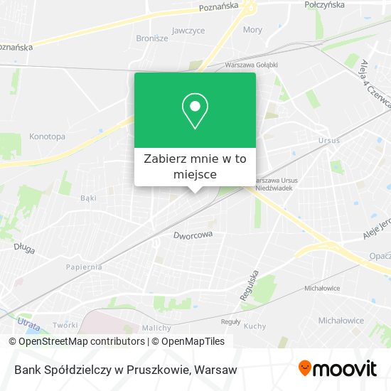 Mapa Bank Spółdzielczy w Pruszkowie