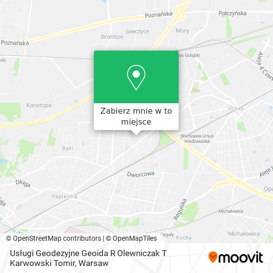 Mapa Usługi Geodezyjne Geoida R Olewniczak T Karwowski Tomir