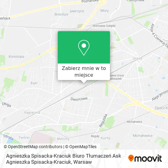 Mapa Agnieszka Spisacka-Kraciuk Biuro Tłumaczeń Ask Agnieszka Spisacka-Kraciuk