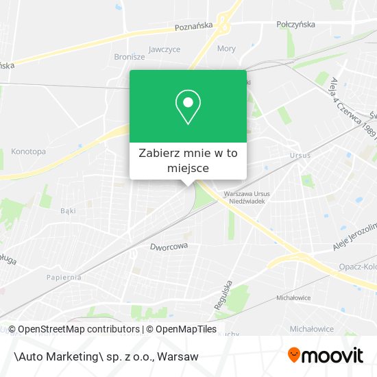 Mapa \Auto Marketing\ sp. z o.o.