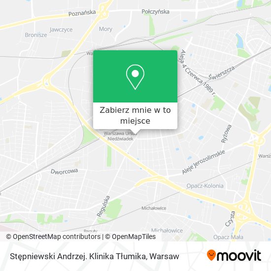 Mapa Stępniewski Andrzej. Klinika Tłumika