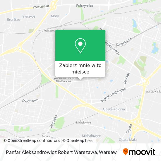 Mapa Panfar Aleksandrowicz Robert Warszawa