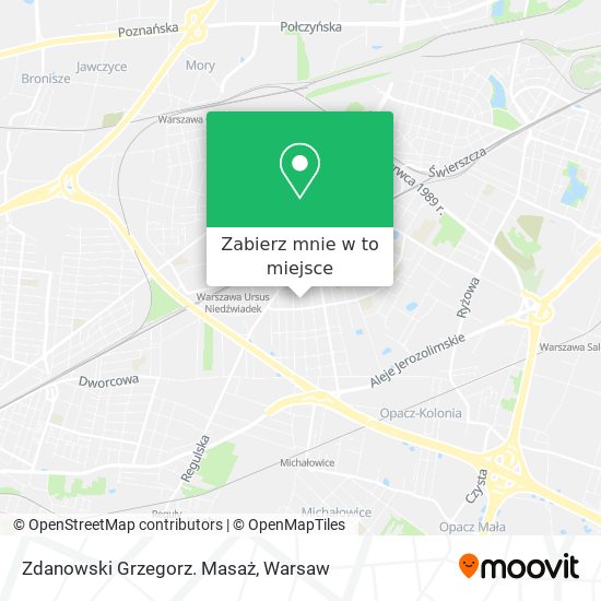 Mapa Zdanowski Grzegorz. Masaż