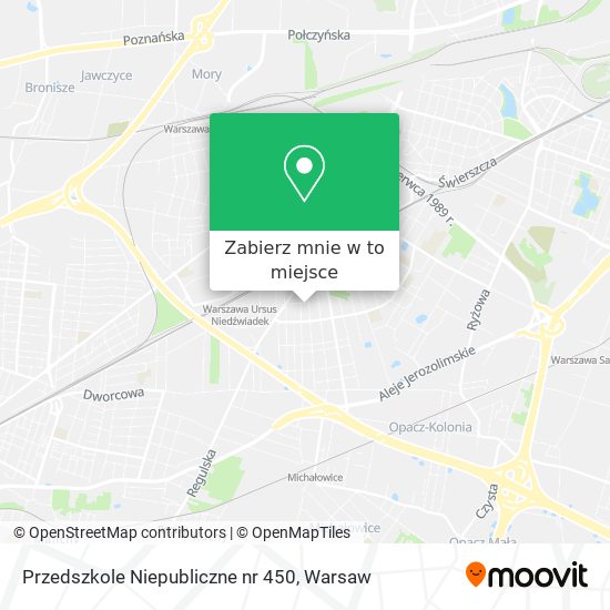 Mapa Przedszkole Niepubliczne nr 450