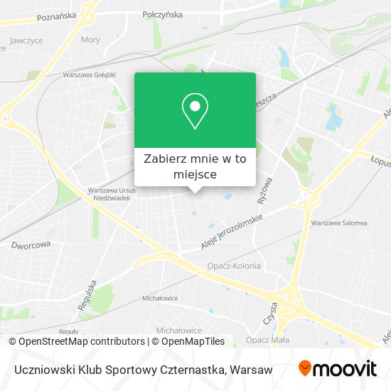 Mapa Uczniowski Klub Sportowy Czternastka