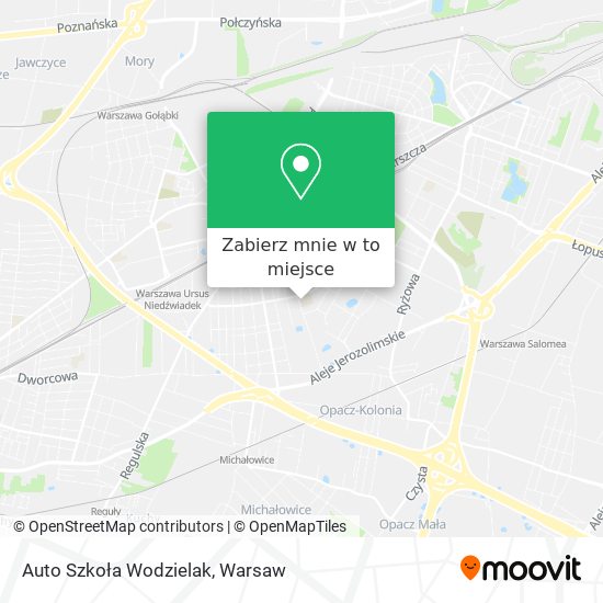 Mapa Auto Szkoła Wodzielak